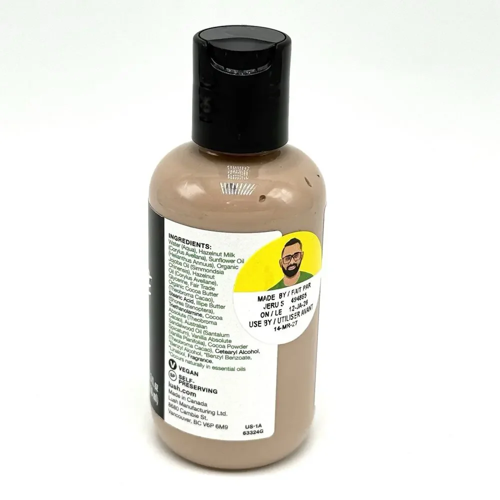 Lush Posh Chocolate Body Lotion 3.3oz Hazelnut Cocoa New Sealed